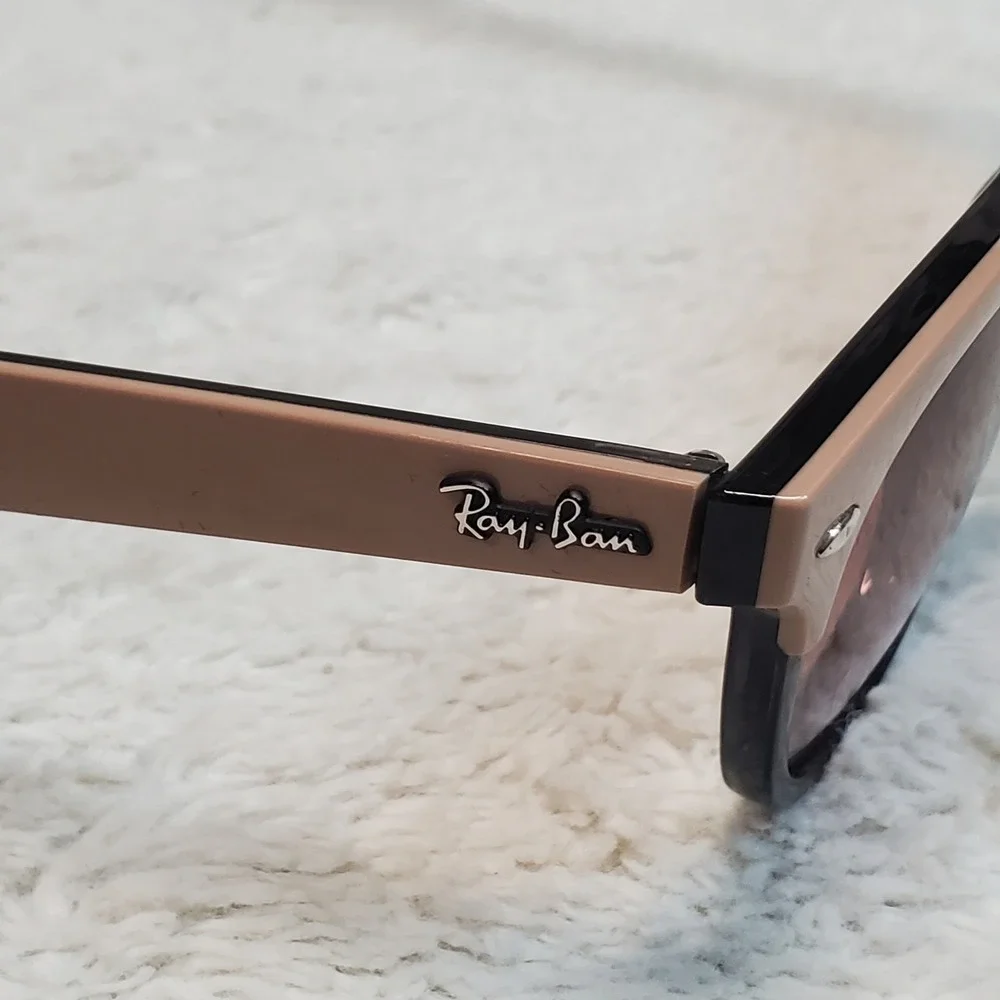 Ray-Ban Iris RB4472 Black Pink Beige Round Sunglasses Accessories Classic Luxury